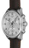 Tissot Chrono XL Silver Dial Brown Leather Strap Watch For Men - T116.617.16.037.00 Authentic Buy Shop Now