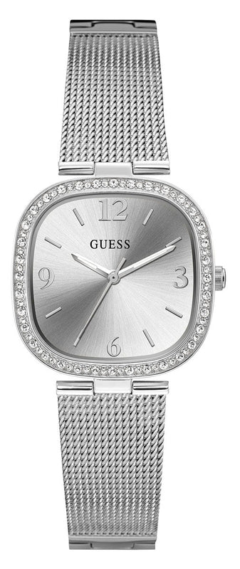 Guess Tapestry Diamonds Silver Dial Silver Mesh Bracelet Watch for Women - GW0354L1 Authentic Buy Shop Now