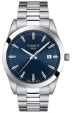 Tissot Gentleman Blue Dial Silver Steel Strap Watch For Men - T127.410.11.041.00 Authentic Buy Shop Now