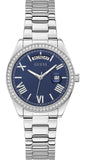 Guess Luna Diamonds Blue Dial Silver Steel Strap Watch for Women - GW0307L1 Authentic Buy Shop Now