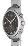 Tissot T Classic Chrono XL Black Dial Silver Steel Strap Watch For Men - T116.617.11.057.01 Authentic Buy Shop Now