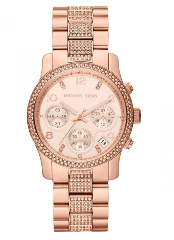 Michael Kors Runway Gold Dial Gold Steel Strap Watch for Women - MK5827 Authentic Buy Shop Now