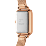 Daniel Wellington Quadro Unitone Rose Gold Dial Rose Gold Mesh Strap Watch For Women - DW00100484 Authentic Buy Shop Now