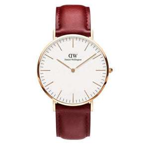 Daniel Wellington Classic Suffolk White Dial Brown Leather Strap Watch For Women - DW00100120 Authentic Buy Shop Now