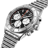 Breitling Chronomat B01 42mm Black Dial Silver Steel Strap Watch for Men - AB0134101B1A1 Authentic Buy Shop Now