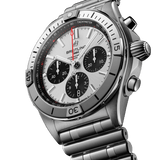 Breitling Chronomat B01 42mm Silver Dial Silver Steel Strap Watch for Men - AB0134101G1A1 Authentic Buy Shop Now