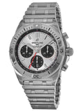 Breitling Chronomat B01 42mm Silver Dial Silver Steel Strap Watch for Men - AB0134101G1A1 Authentic Buy Shop Now