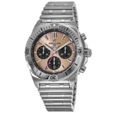 Breitling Chronomat B01 42 Brown Dial Silver Steel Strap Watch for Men - AB0134101K1A1 Authentic Buy Shop Now