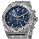 Breitling Chronomat B01 42 Frecce Tricolori Blue Dial Silver Steel Strap Watch for Men - AB01344A1C1A1 Authentic Buy Shop Now
