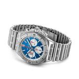 Breitling Chronomat B01 42 Six Nations Italy Blue Dial Silver Steel Strap Watch for Men - AB0134A41C1A1 Authentic Buy Shop Now