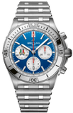 Breitling Chronomat B01 42 Six Nations Italy Blue Dial Silver Steel Strap Watch for Men - AB0134A41C1A1 Authentic Buy Shop Now