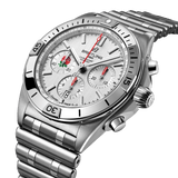 Breitling Chronomat B01 42 Six Nations England White Dial Silver Steel Strap Watch for Men - AB0134A71A1A1 Authentic Buy Shop Now