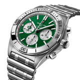 Breitling Chronomat B01 42 Six Nations Ireland Green Dial Silver Steel Strap Watch for Men - AB0134A91L1A1 Authentic Buy Shop Now