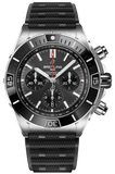 Breitling Super Chronomat B01 44 Black Dial Black Rubber Strap Watch for Men - AB0136251B2S1 Authentic Buy Shop Now