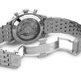 Breitling Navitimer B01 Chronograph 43 Black Dial Silver Steel Strap Watch for Men - AB0138211B1A1 Authentic Buy Shop Now