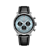 Breitling Navitimer B01 Chronograph 43 Blue Dial Black Leather Strap Watch for Men - AB0138241C1P1 Authentic Buy Shop Now