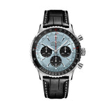 Breitling Navitimer B01 Chronograph 43 Blue Dial Black Leather Strap Watch for Men - AB0138241C1P1 Authentic Buy Shop Now