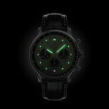 Breitling Navitimer B01 Chronograph 43 Green Dial Black Leather Strap Watch for Men - AB0138241L1P1 Authentic Buy Shop Now