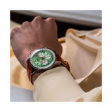 Breitling Navitimer B01 Chronograph 41 Green Dial Brown Leather Strap Watch for Men - AB0139211L1P1 Authentic Buy Shop Now