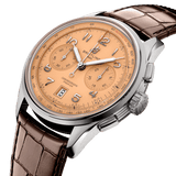 Breitling Premier B01 Chronograph 42 Beige Dial Brown Leather Strap Watch for Men - AB0145331K1P1 Authentic Buy Shop Now