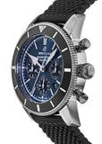 Breitling Superocean Heritage B01 Chronograph 44 Blue Dial Black Mesh Bracelet Watch for Men - AB0162121C1S1 Authentic Buy Shop Now