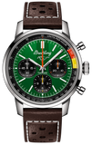 Breitling Top Time B01 Ford Mustang Green Dial Brown Leather Strap Watch for Men - AB01762A1L1X1 Authentic Buy Shop Now
