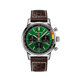 Breitling Top Time B01 Ford Mustang Green Dial Brown Leather Strap Watch for Men - AB01762A1L1X1 Authentic Buy Shop Now