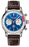 Breitling Top Time B01 Shelby Cobra Blue Dial Brown Leather Strap Watch for Men - AB01763A1C1X1 Authentic Buy Shop Now