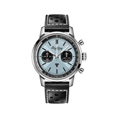 Breitling Top Time B01 Triumph Blue Dial Black Leather Strap Watch for Men - AB01764A1C1X1 Authentic Buy Shop Now