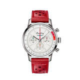 Breitling Top Time B01 Ford Thunderbird White Dial Red Leather Strap Watch for Men - AB01766A1A1X1 Authentic Buy Shop Now