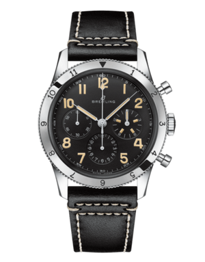 Breitling Avi Ref. 765 1953 Re-Edition Black Dial Black Leather Strap Watch for Men - AB0920131B1X1 Authentic Buy Shop Now