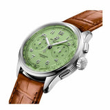 Breitling Premier B09 Chronograph 40 Green Dial Brown Leather Strap Watch for Men - AB0930D31L1P1 Authentic Buy Shop Now