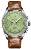 Breitling Premier B09 Chronograph 40 Green Dial Brown Leather Strap Watch for Men - AB0930D31L1P1 Authentic Buy Shop Now