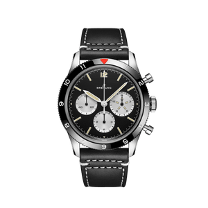 Breitling Avi Ref. 765 1964 Re Edition Black Dial Black Leather Strap Watch for Men - AB09451A1B1X1 Authentic Buy Shop Now