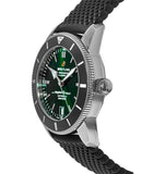Breitling Superocean Heritage B20 Automatic 42 Green Dial Black Mesh Bracelet Watch for Women - AB2010121L1S1 Authentic Buy Shop Now