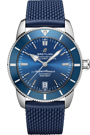 Breitling Superocean Heritage B20 Automatic 42 Blue Dial Blue Mesh Bracelet Watch for Men - AB2010161C1S1 Authentic Buy Shop Now