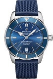 Breitling Superocean Heritage B20 Automatic 42 Blue Dial Blue Mesh Bracelet Watch for Men - AB2010161C1S1 Authentic Buy Shop Now