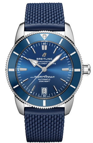 Breitling Superocean Heritage B20 Automatic 42 Blue Dial Blue Mesh Bracelet Watch for Men - AB2010161C1S1 Authentic Buy Shop Now