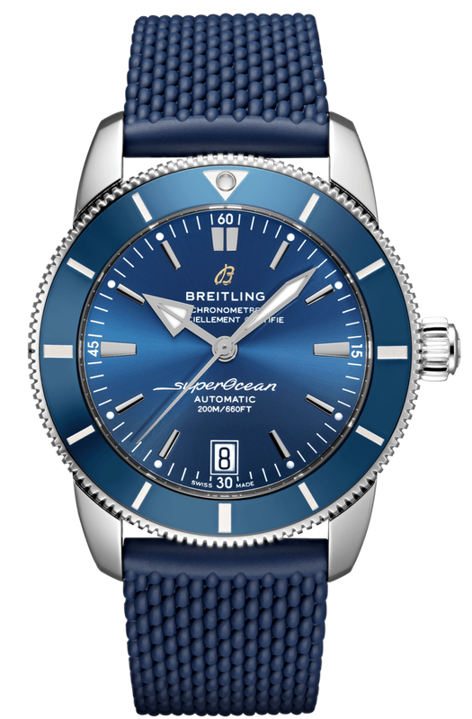 Breitling Superocean Heritage B20 Automatic 42 Blue Dial Blue Mesh Bracelet Watch for Men - AB2010161C1S1 Authentic Buy Shop Now