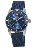 Breitling Superocean Heritage B20 Automatic 42 Blue Dial Blue Mesh Bracelet Watch for Men - AB2010161C1S1 Authentic Buy Shop Now