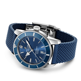 Breitling Superocean Heritage B20 Automatic 46 Blue Dial Blue Mesh Bracelet Watch for Men - AB2020161C1S1 Authentic Buy Shop Now