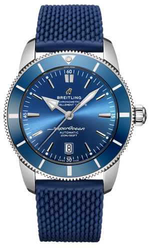 Breitling Superocean Heritage B20 Automatic 46 Blue Dial Blue Mesh Bracelet Watch for Men - AB2020161C1S1 Authentic Buy Shop Now