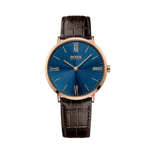 Hugo Boss Classic Jackson Blue Dial Brown Leather Strap Watch for Men - 1513458 Authentic Buy Shop Now