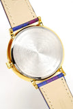 Versace V-Circle The Clans Edition Black Dial Red & Blue Leather Strap Watch for Women - VEBQ00218 Authentic Buy Shop Now