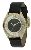 Marc Jacobs Tether Black Dial Black Leather Strap Watch for Women - MBM1376 Authentic Buy Shop Now