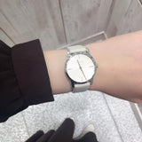 Calvin Klein City White Dial White Leather Strap Watch for Women - K2G231XH Authentic Buy Shop Now