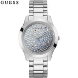 Guess Crush Silver Dial Silver Steel Strap Watch For Women - GW0020L1 Authentic Buy Shop Now