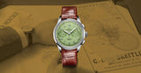 Breitling Premier B09 Chronograph 40 Green Dial Brown Leather Strap Watch for Men - AB0930D31L1P1 Authentic Buy Shop Now