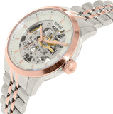 Fossil Townsman Automatic Skeleton White Dial Two Tone Steel Strap Watch for Men - ME3075 Authentic Buy Shop Now