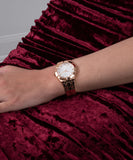 Guess Crystalline Diamonds Gold Dial Gold Steel Strap Watch for Women - GW0114L2 Authentic Buy Shop Now